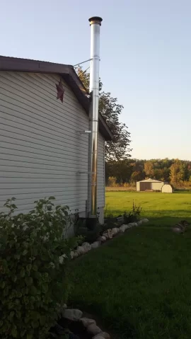 [Hearth.com] Exterior Metal Chimney