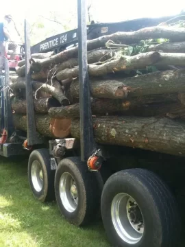 [Hearth.com] Log truck delivery