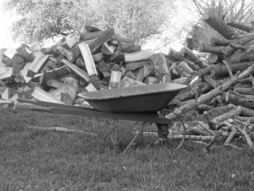 [Hearth.com] Working the wood mountain, old school
