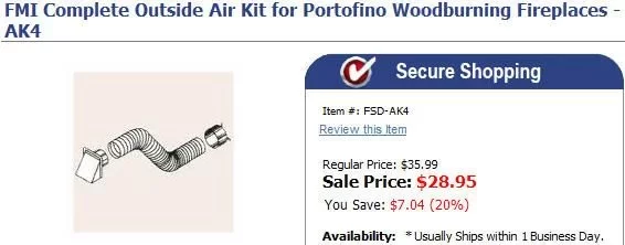 [Hearth.com] Looking for an inexpensive Outside Air Kit?