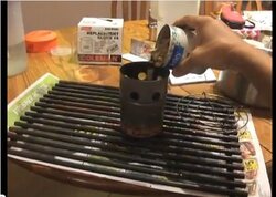 Magic Stove TM - Next Generation Hobo Stove uses Wood Pellets for camping!