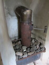 Heavy puffer sauna stove needs help please