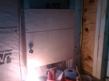 [Hearth.com] Boxing in the Electrical Box with Non-Mortise European Hinges! -Inexpensively!