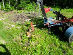 Log Splitter pull stumps/lift rocks[split wood]