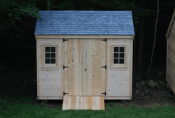 New wood shed (and storage shed)