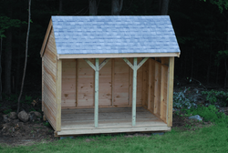 New wood shed (and storage shed)