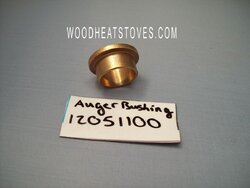 Should the pellet stove Brass Auger Bushing be upgraded with a nylon bushing?