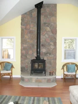 [Hearth.com] Avalon Arbor, Custom Hearth, Cultured Stone
