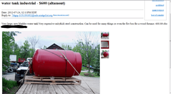 Just saw this water tank on local craigslist