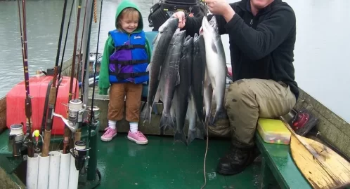 [Hearth.com] Granddaughter #2, 1st salmon