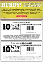 Tractor Supply coupon