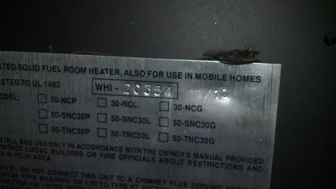 [Hearth.com] Serial number and date of manufacture on an NC30?