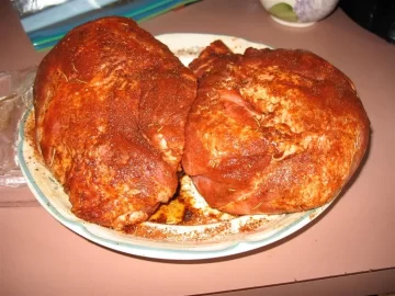 [Hearth.com] 2 petite pork roasts smoked on the Kamado