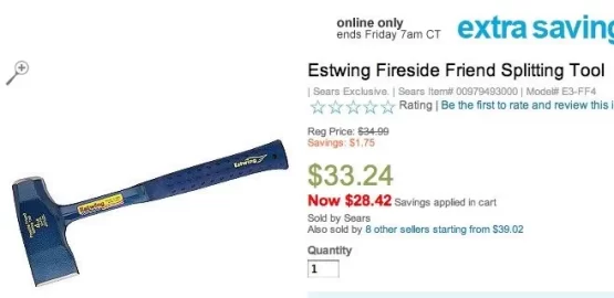 [Hearth.com] Estwing Fireside Friend