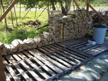 [Hearth.com] 14/15 wood starting to fill up the wood shed.