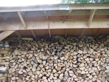 [Hearth.com] 14/15 wood starting to fill up the wood shed.