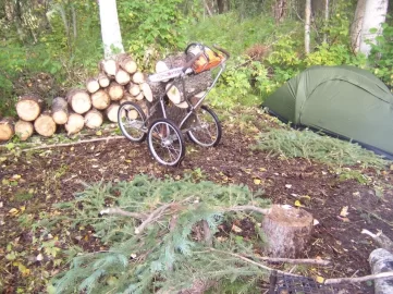 [Hearth.com] Wood for moose camp.