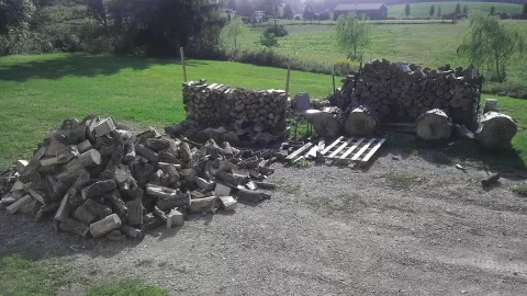 [Hearth.com] Getting it all stacked for winter! (pics)
