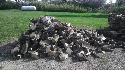 [Hearth.com] Getting it all stacked for winter! (pics)
