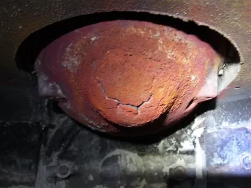 [Hearth.com] Morso 2110 draft reducer is cracked, looks burnt out