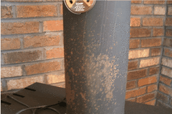 rust on chimney