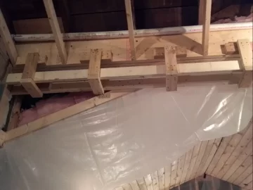 [Hearth.com] getting ready for round #2....knotty pine ceiling