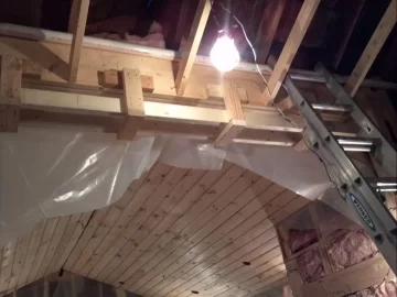 [Hearth.com] getting ready for round #2....knotty pine ceiling