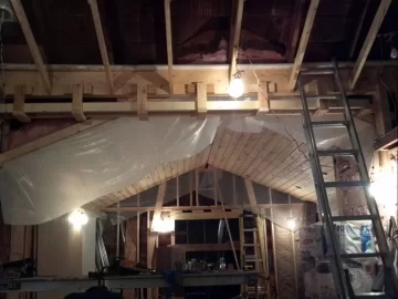 [Hearth.com] getting ready for round #2....knotty pine ceiling