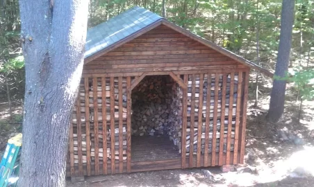 [Hearth.com] New wood shed built (free)