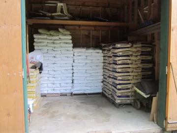 [Hearth.com] My pellet stash stacked and ready.....