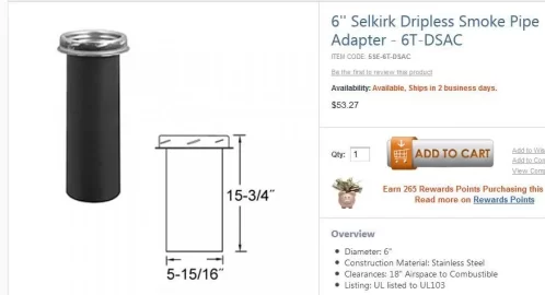 [Hearth.com] Class A pulls up out of ceiling support??