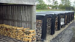 My woodstack covering skills are in serious need of improvement