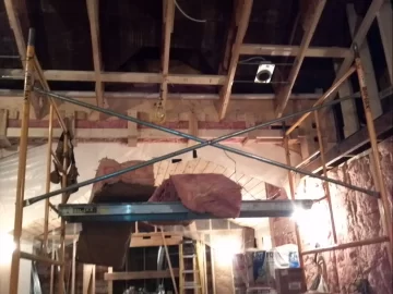 [Hearth.com] getting ready for round #2....knotty pine ceiling