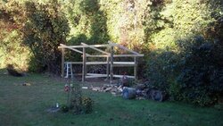 New woodshed coming, and stacking techniques