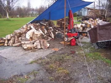 [Hearth.com] How to stay dry, splitting in the rain?