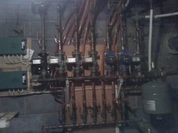 [Hearth.com] Is this normal or way overkill?  Boiler manifolds.