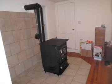 [Hearth.com] New coal stove hearth, hardibacker, please tell me what you think !