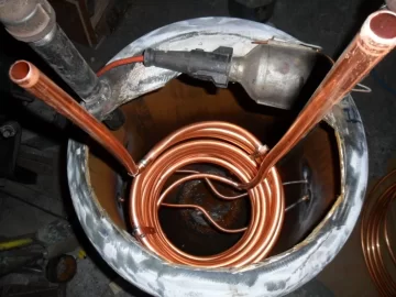 [Hearth.com] DHW, Homemade tank install[Photo]