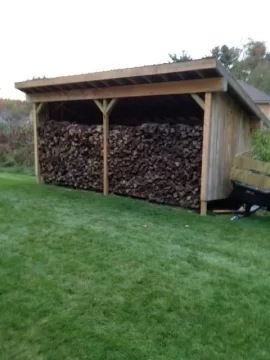 [Hearth.com] Finished wood shed this weekend