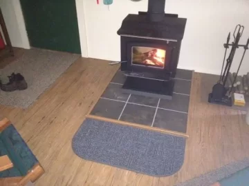 [Hearth.com] Finally.... stove installed Pic included & question