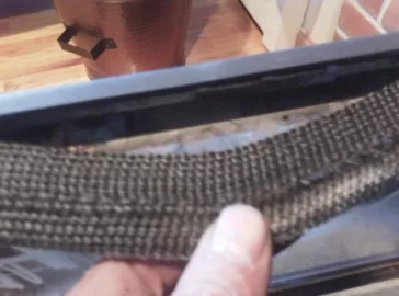 [Hearth.com] Replacing the Napoleon special combo door and window tadpole style gasket!
