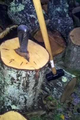 [Hearth.com] Biber classic twisted splitting wedge