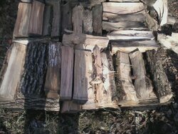 Stacking on the pallets
