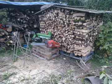 [Hearth.com] Sunny yesterday - made a wood house.