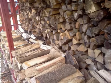 [Hearth.com] Wood shed loaded 2/3 of the way.
