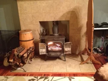 [Hearth.com] Hey hey - first fire, 2012, while Sandy howls outside