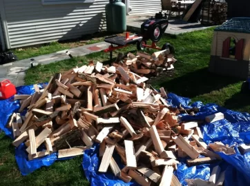 [Hearth.com] Splitting Wood - Sandy after math