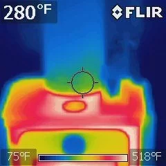 [Hearth.com] FLIR shots of my new Vulcan stirling stove fan