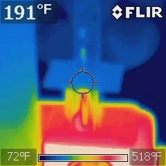 [Hearth.com] FLIR shots of my new Vulcan stirling stove fan
