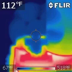 [Hearth.com] FLIR shots of my new Vulcan stirling stove fan